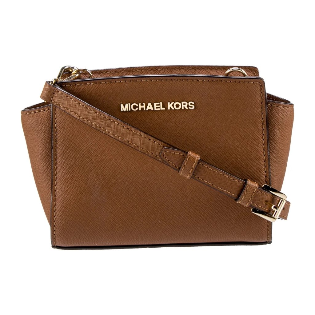 Euc Michael Kors Selma Mini Saffiano Leather Messenger Bag
